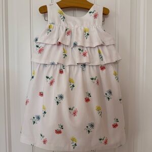 Janie and Jack Ditsy Floral Tiered Ruffle Dress